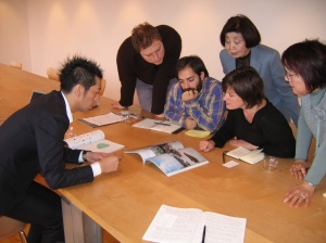 Kawashi Sato (Left), Max, Casey, Valerie, Ruri and Interpreter
